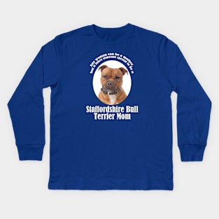 Staffordshire Bull Terrier Kids Long Sleeve T-Shirt